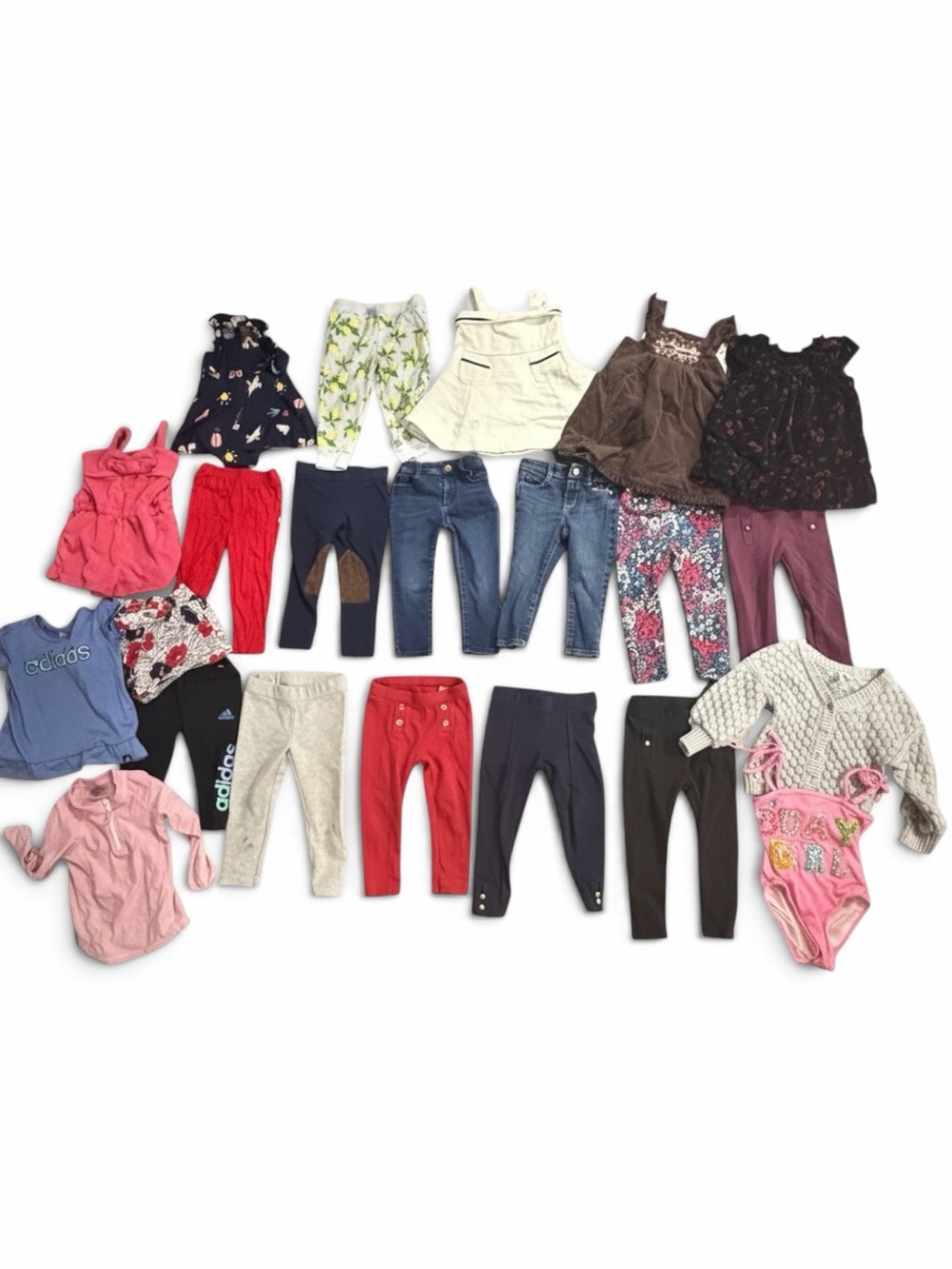 22 Item Lot • Janie and Jack • Mixed Girls Clothing Pack - Assorted Colors 2T